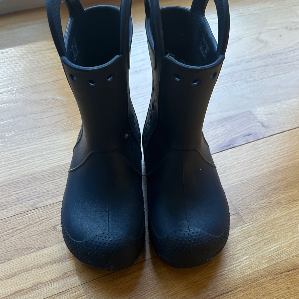 Kids Black Waterproof Boots - crocs